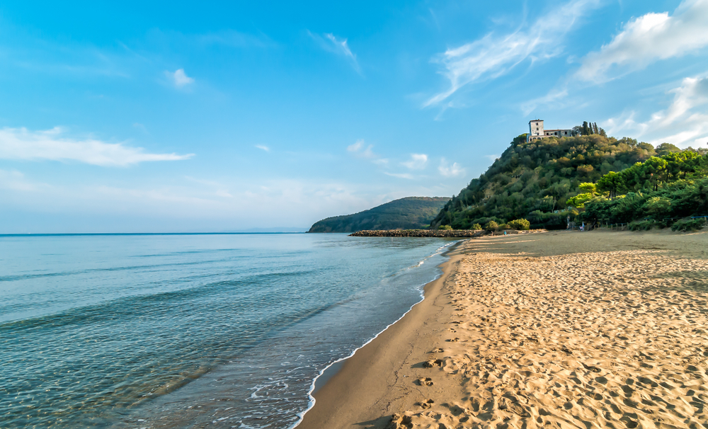 Plaża Punta Ala na południu Toskanii